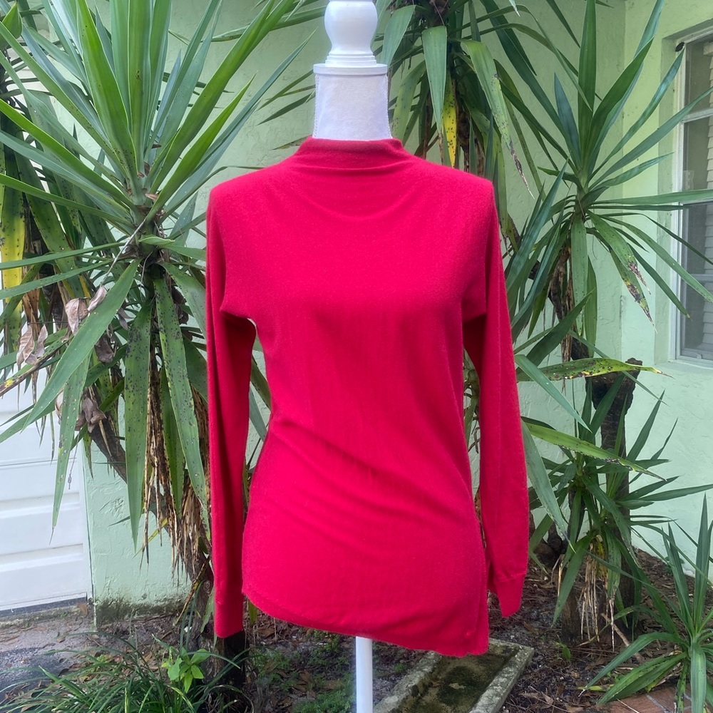 Armani Merino Wool Red Sweater